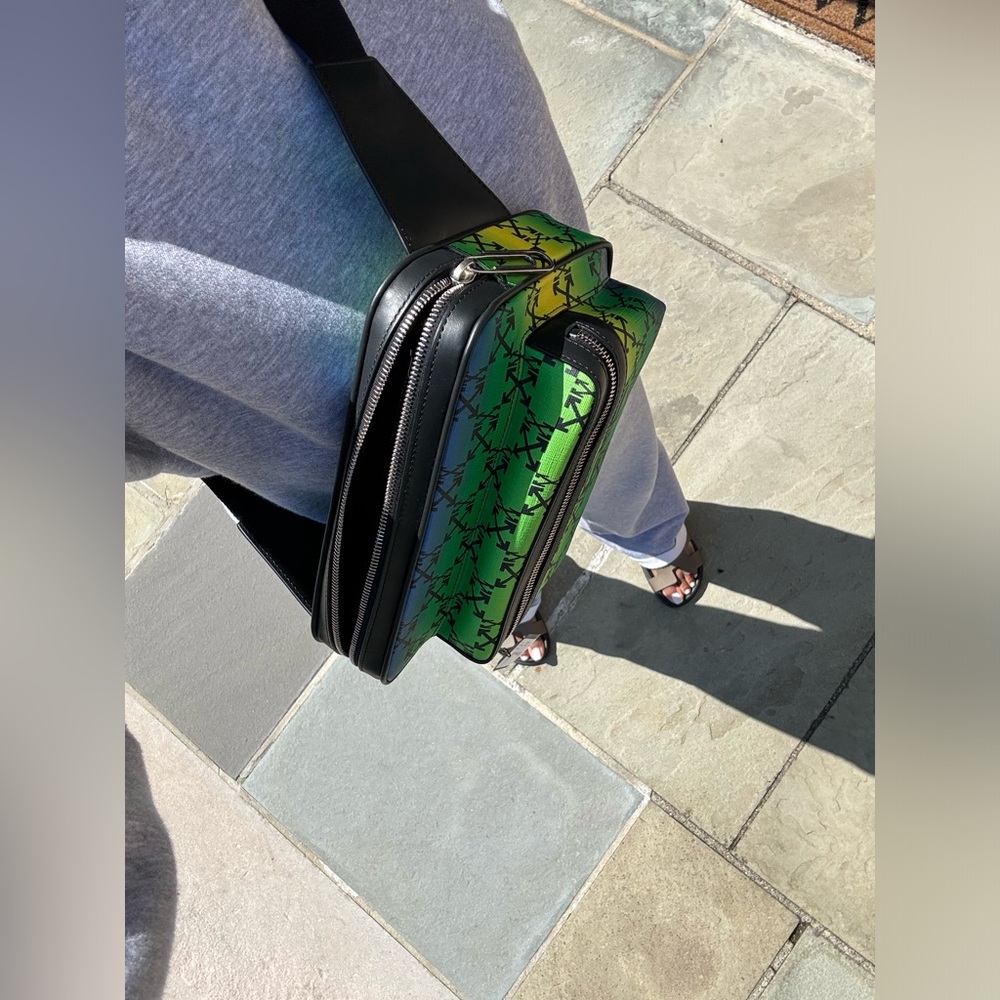 Authentic off white belt bag canvas ombré